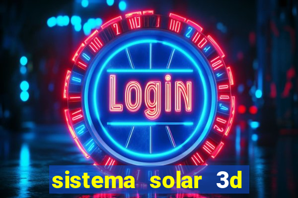 sistema solar 3d em movimento